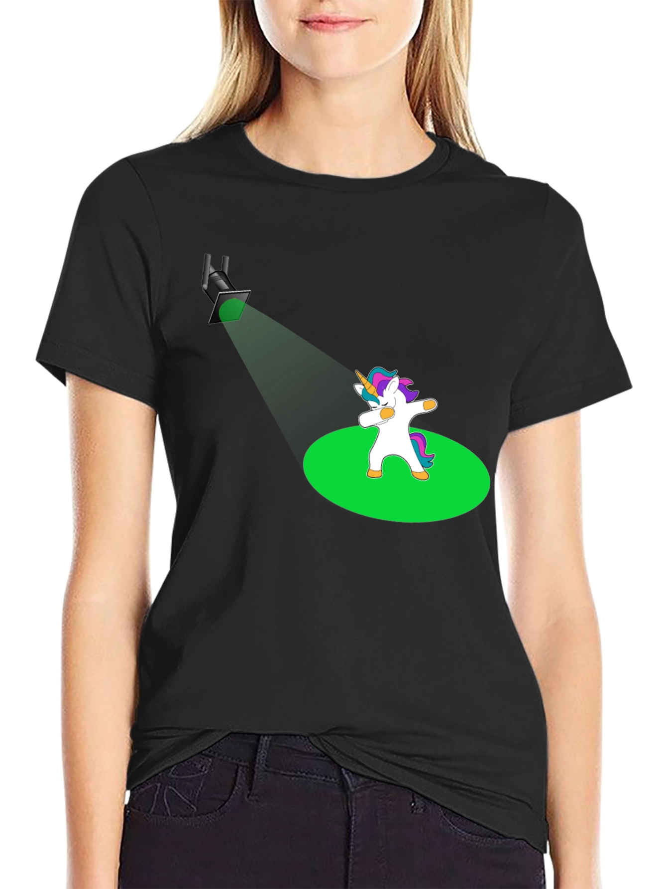 Dabbing Unicorn T-Shirt - Spotlight Design