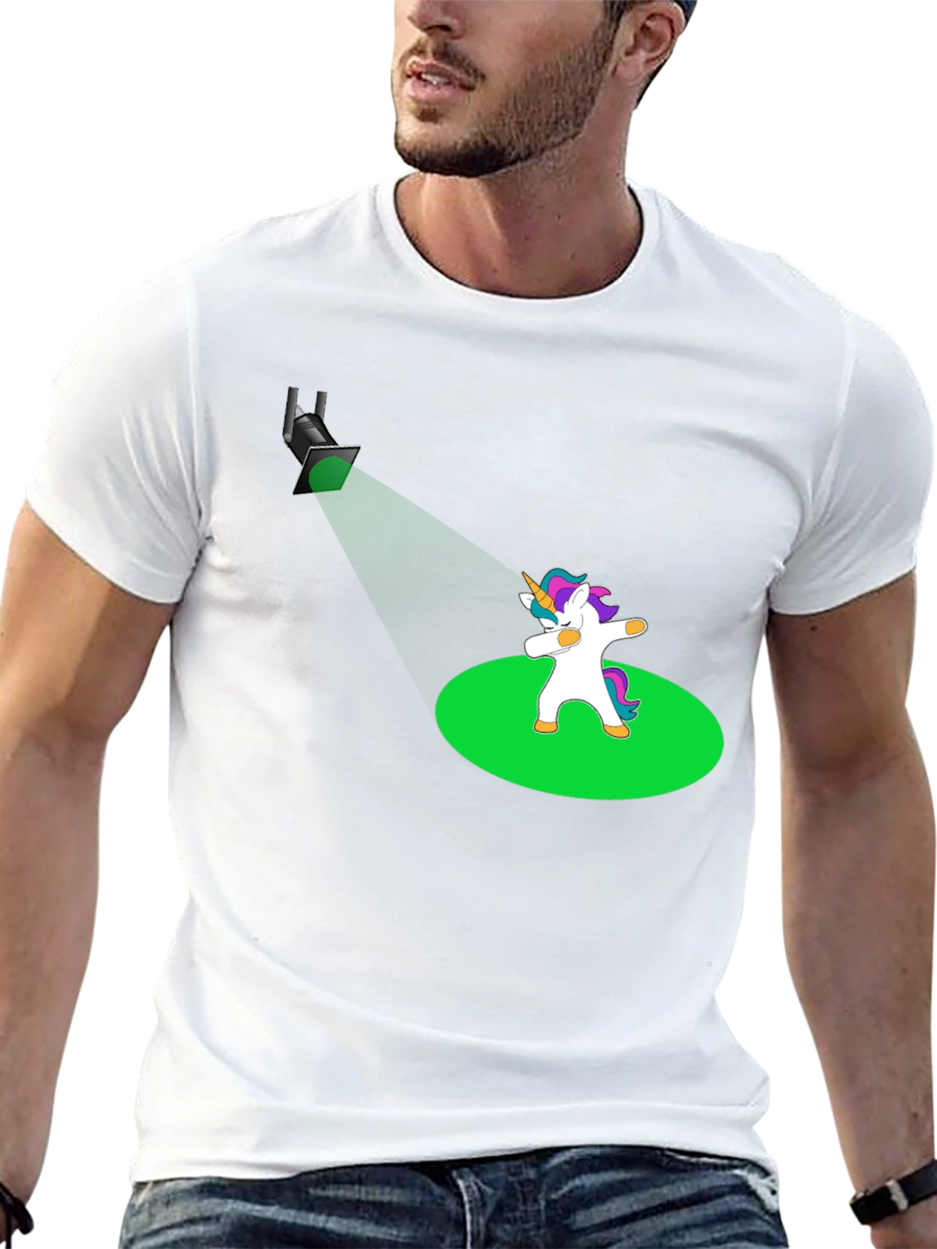 Dabbing Unicorn T-Shirt - Spotlight Design