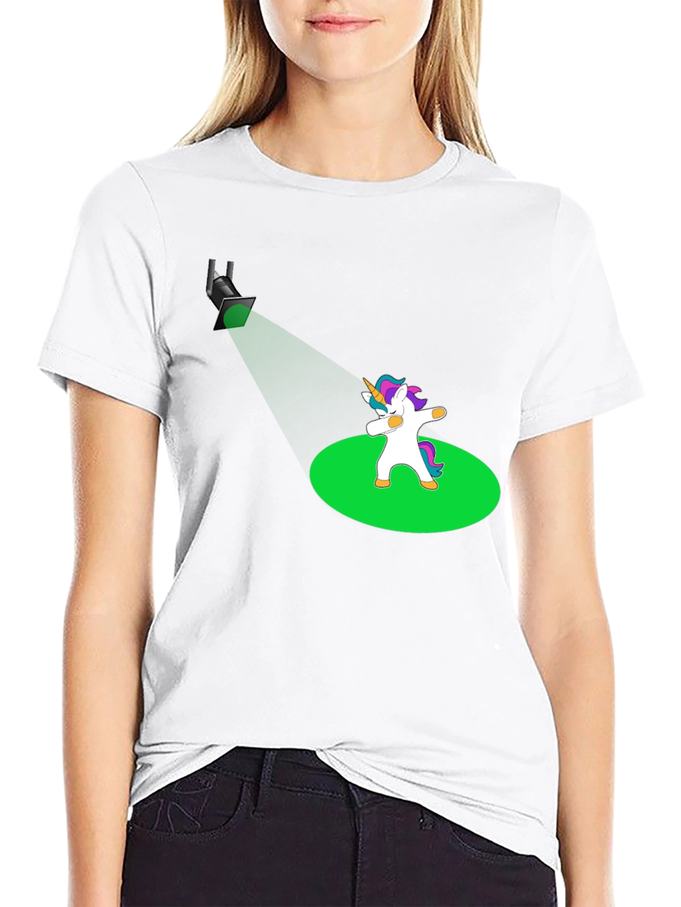 Dabbing Unicorn T-Shirt - Spotlight Design