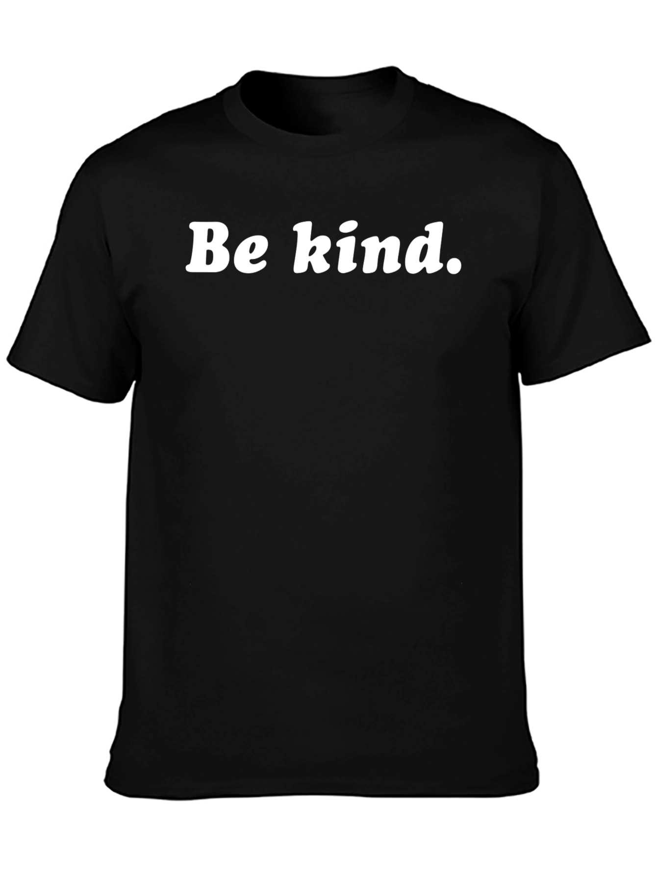 Be Kind T-Shirt - Simple Message Black Tee