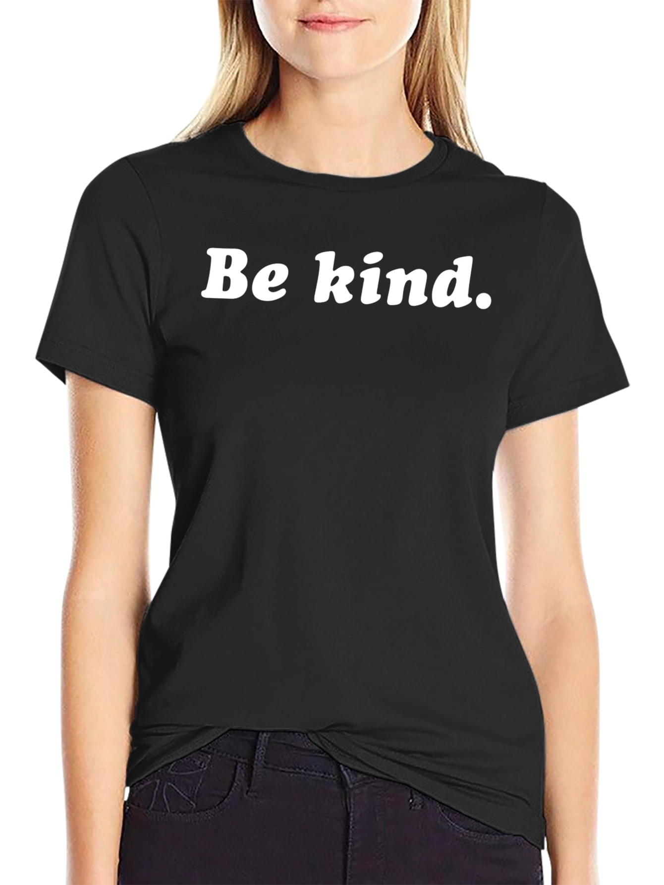 Be Kind T-Shirt - Simple Message Black Tee