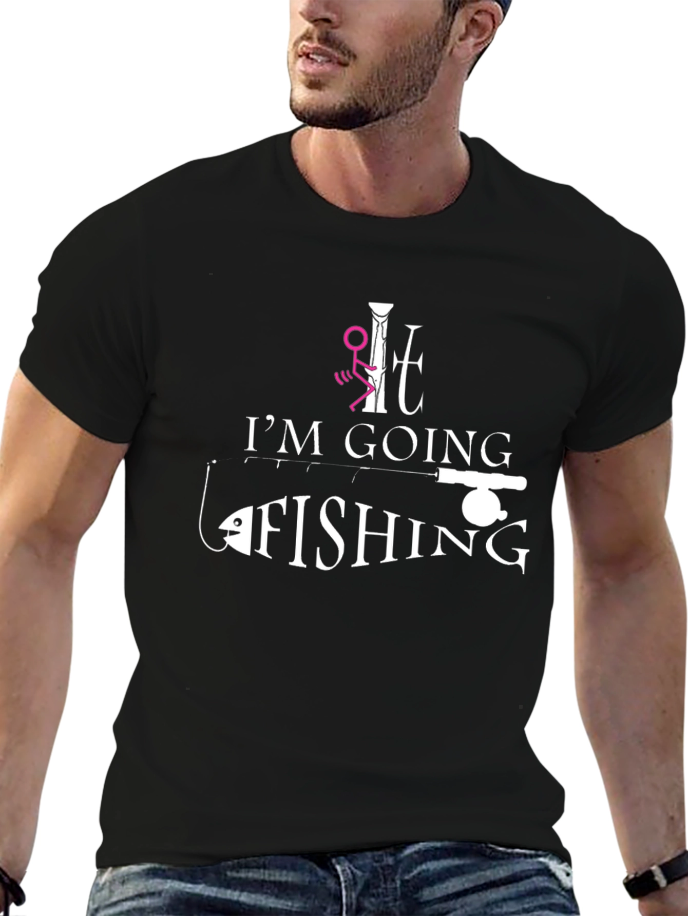 Funny Fishing T-Shirt - Id Rather Be Fishing