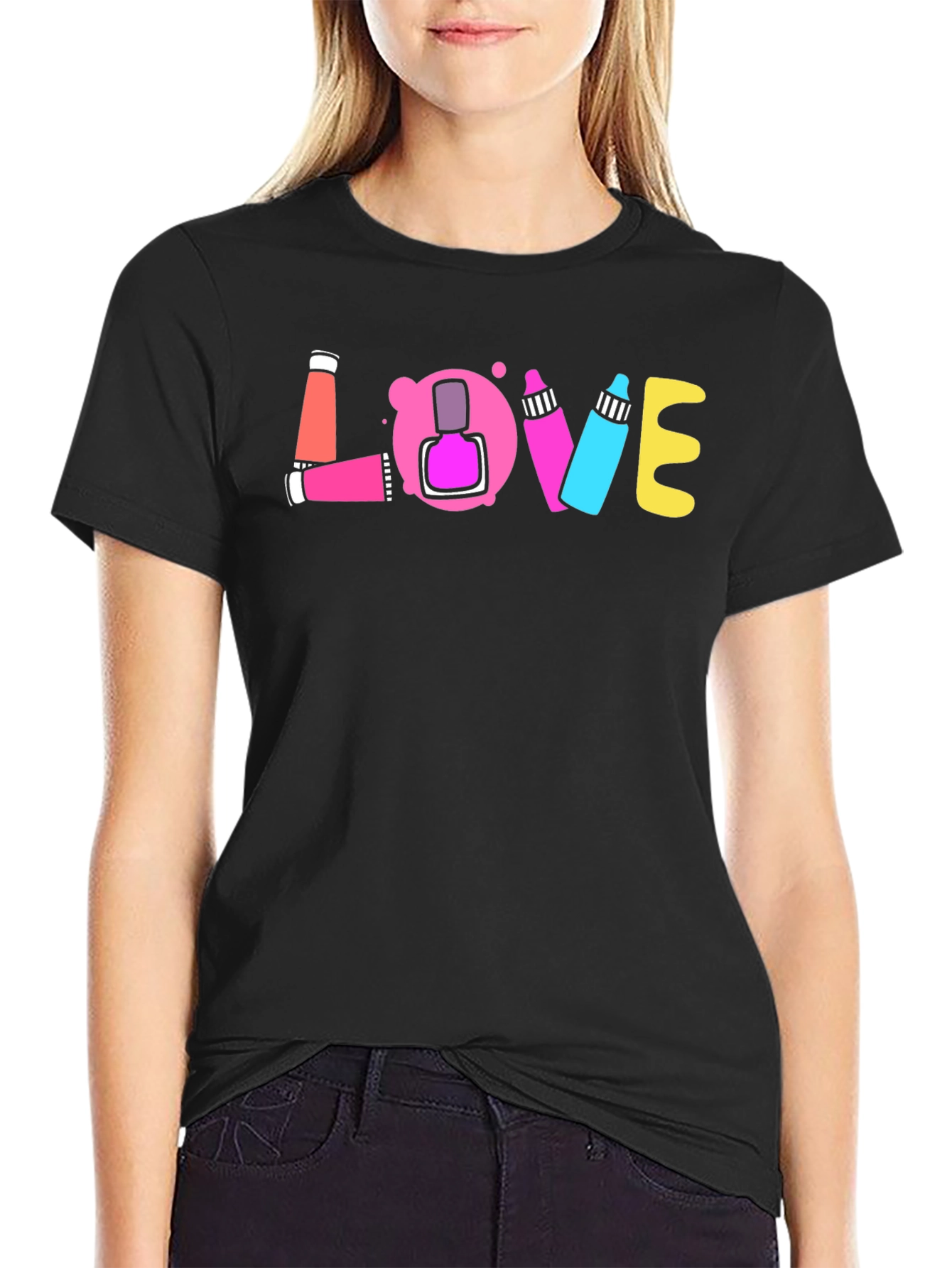 Love Nail Polish Graphic T-Shirt