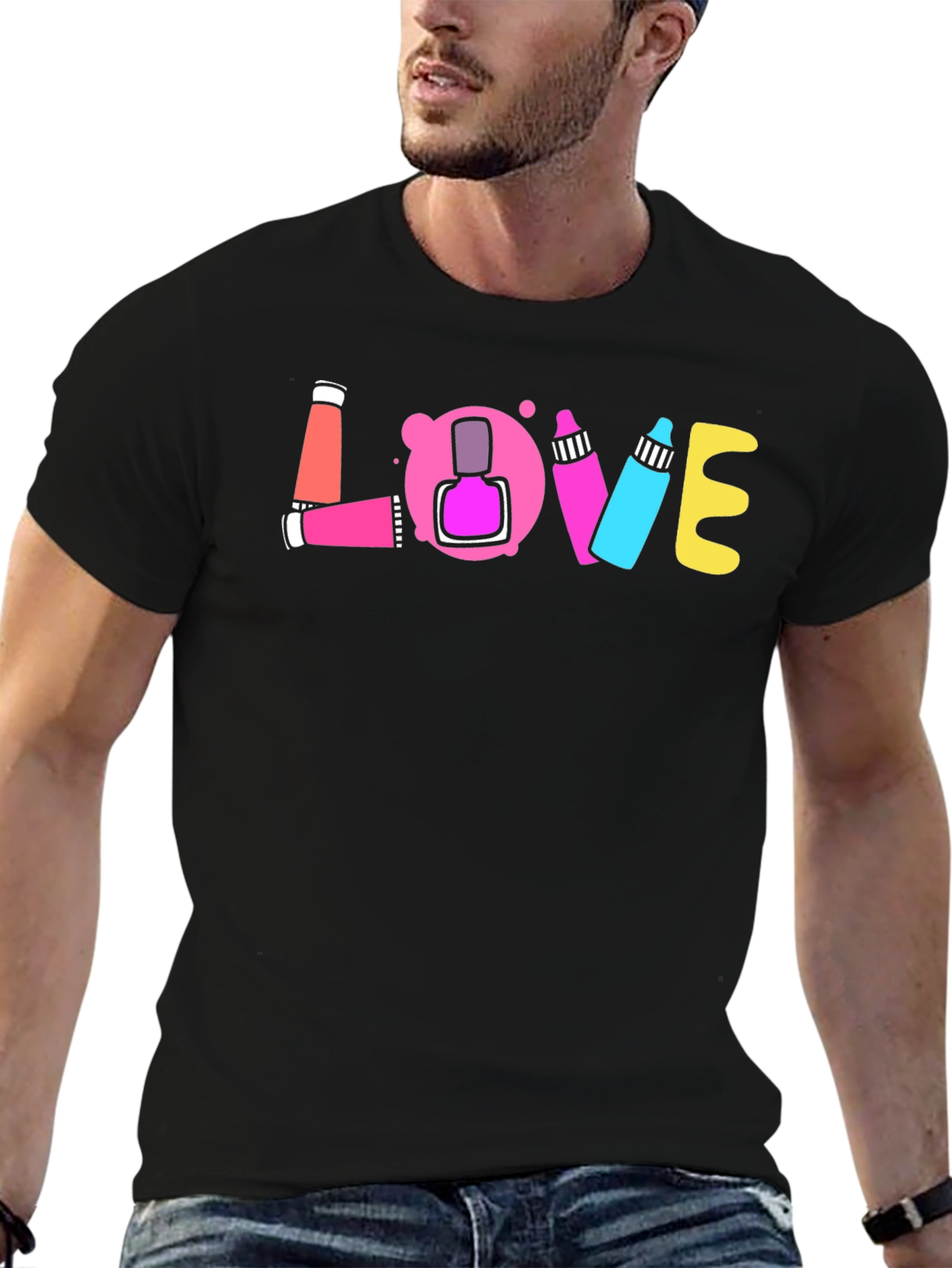 Love Nail Polish Graphic T-Shirt