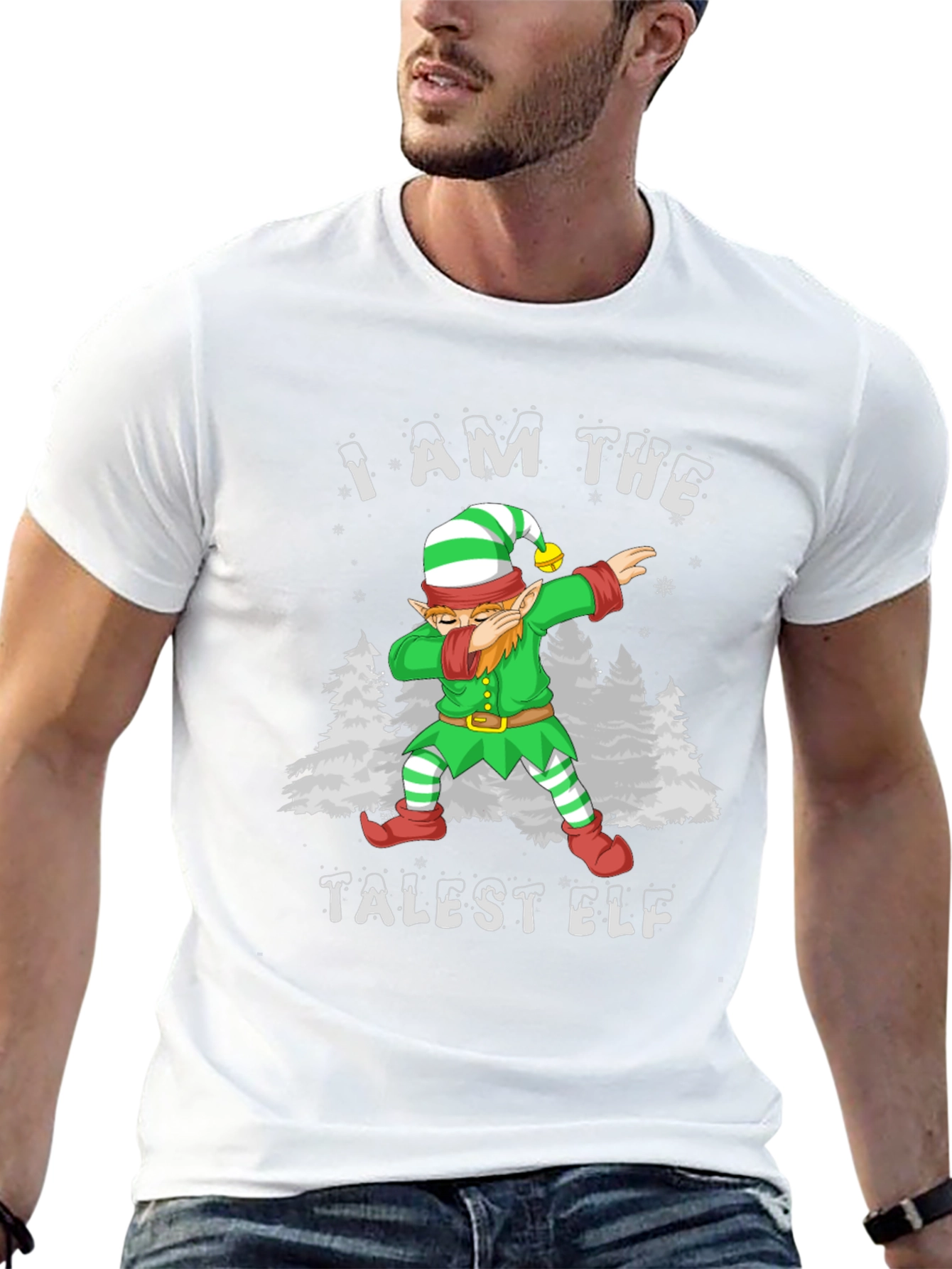 Talest Elf Dab Funny Christmas T-Shirt