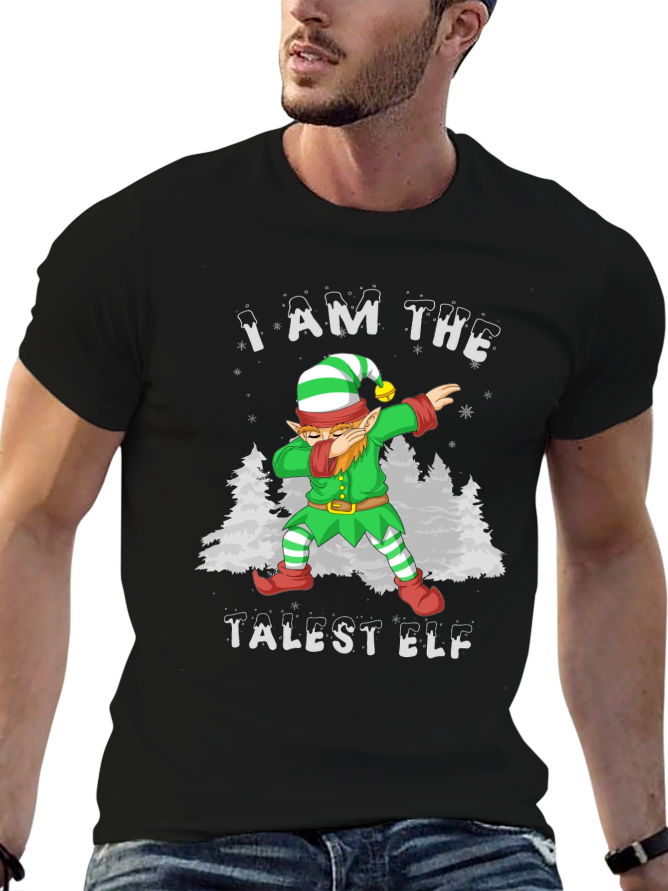 Talest Elf Dab Funny Christmas T-Shirt