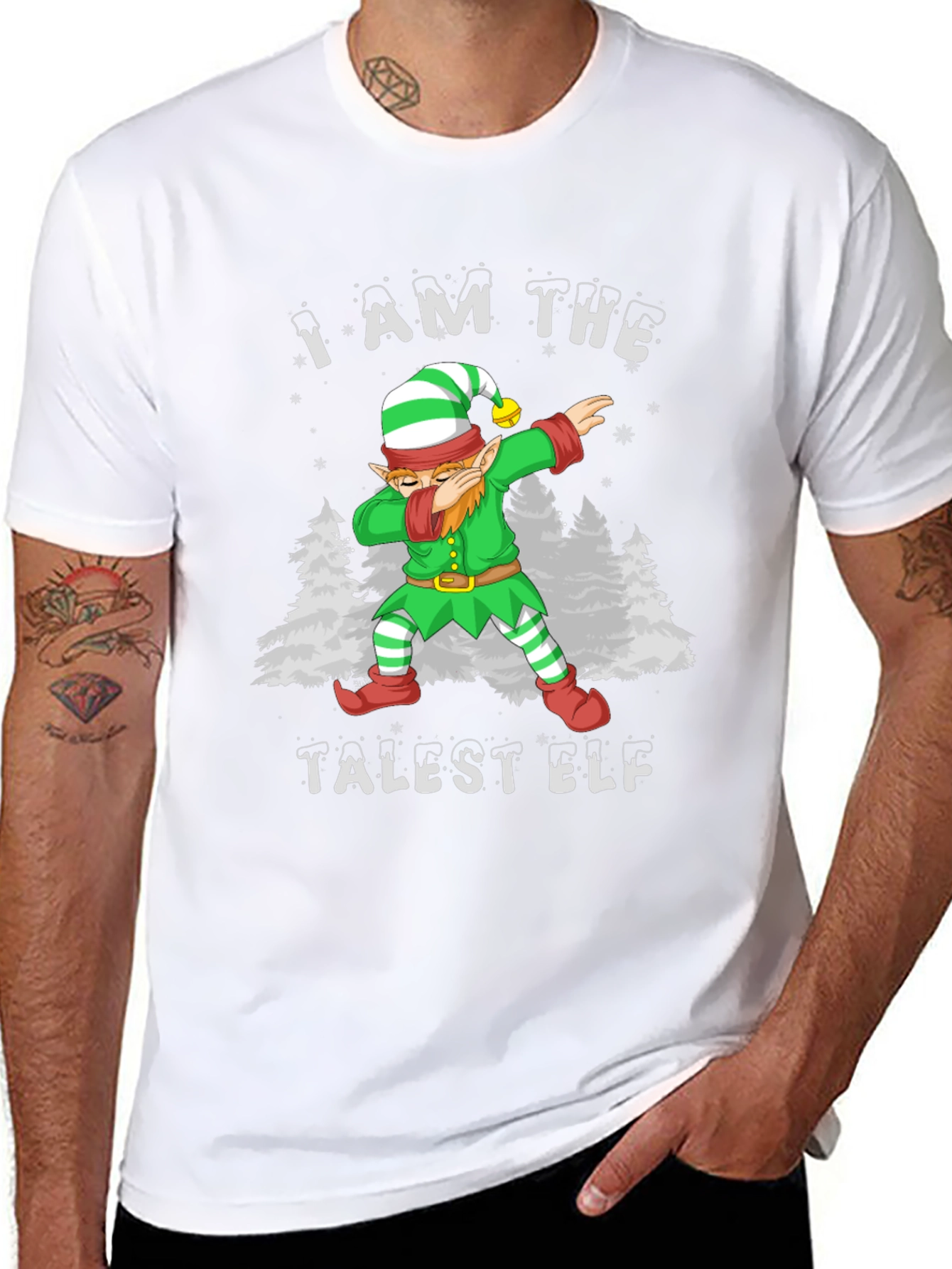 Talest Elf Dab Funny Christmas T-Shirt