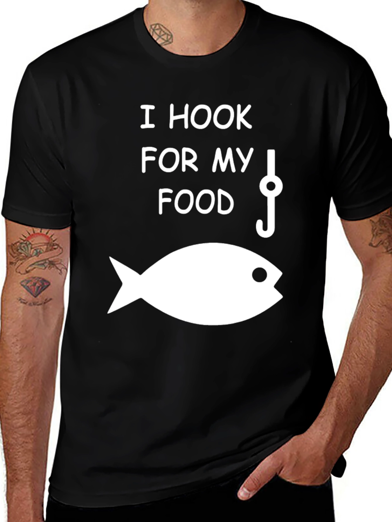 I Hook For My Food Fishing T-Shirt