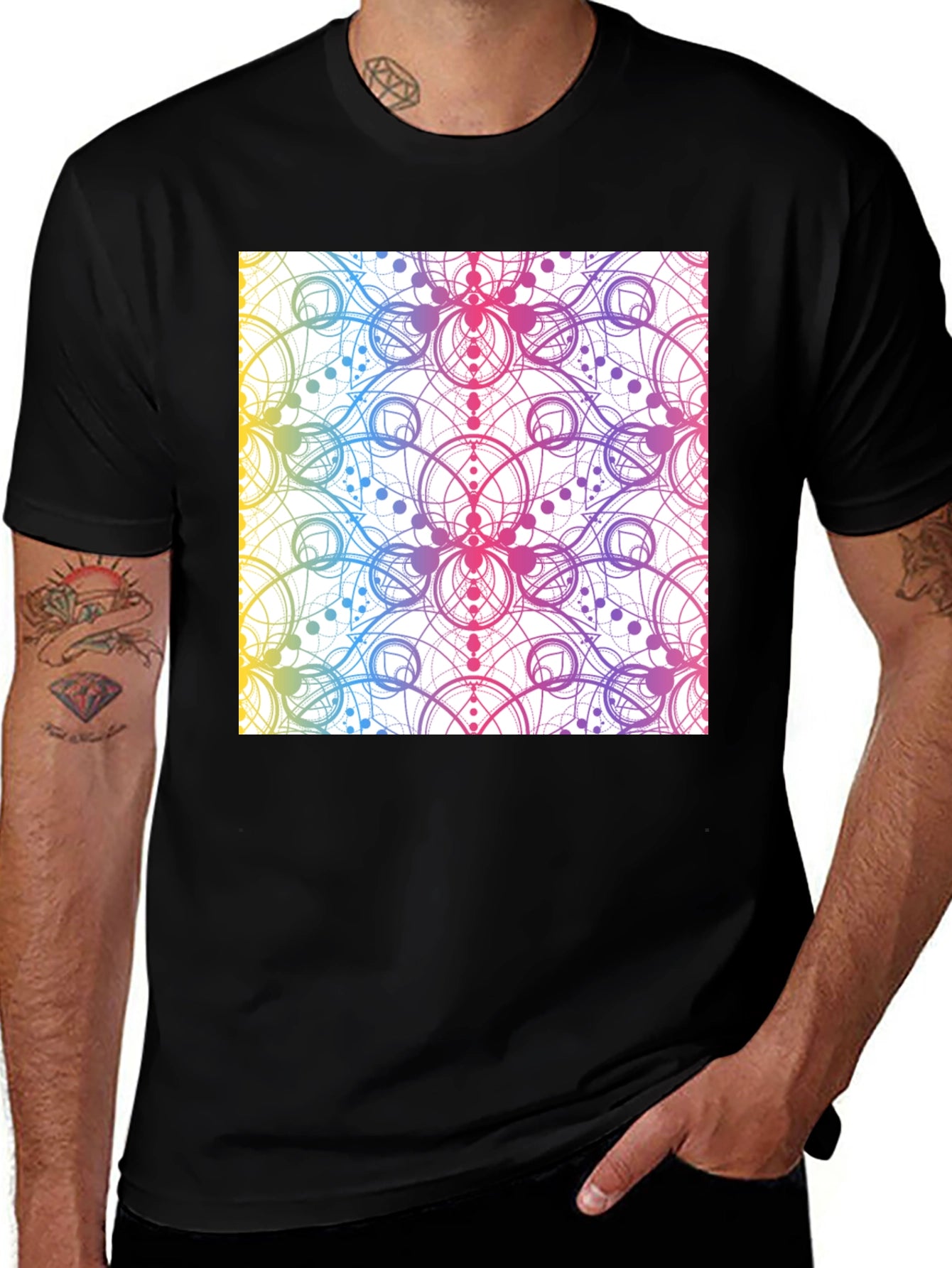 Geometric Rainbow T-Shirt