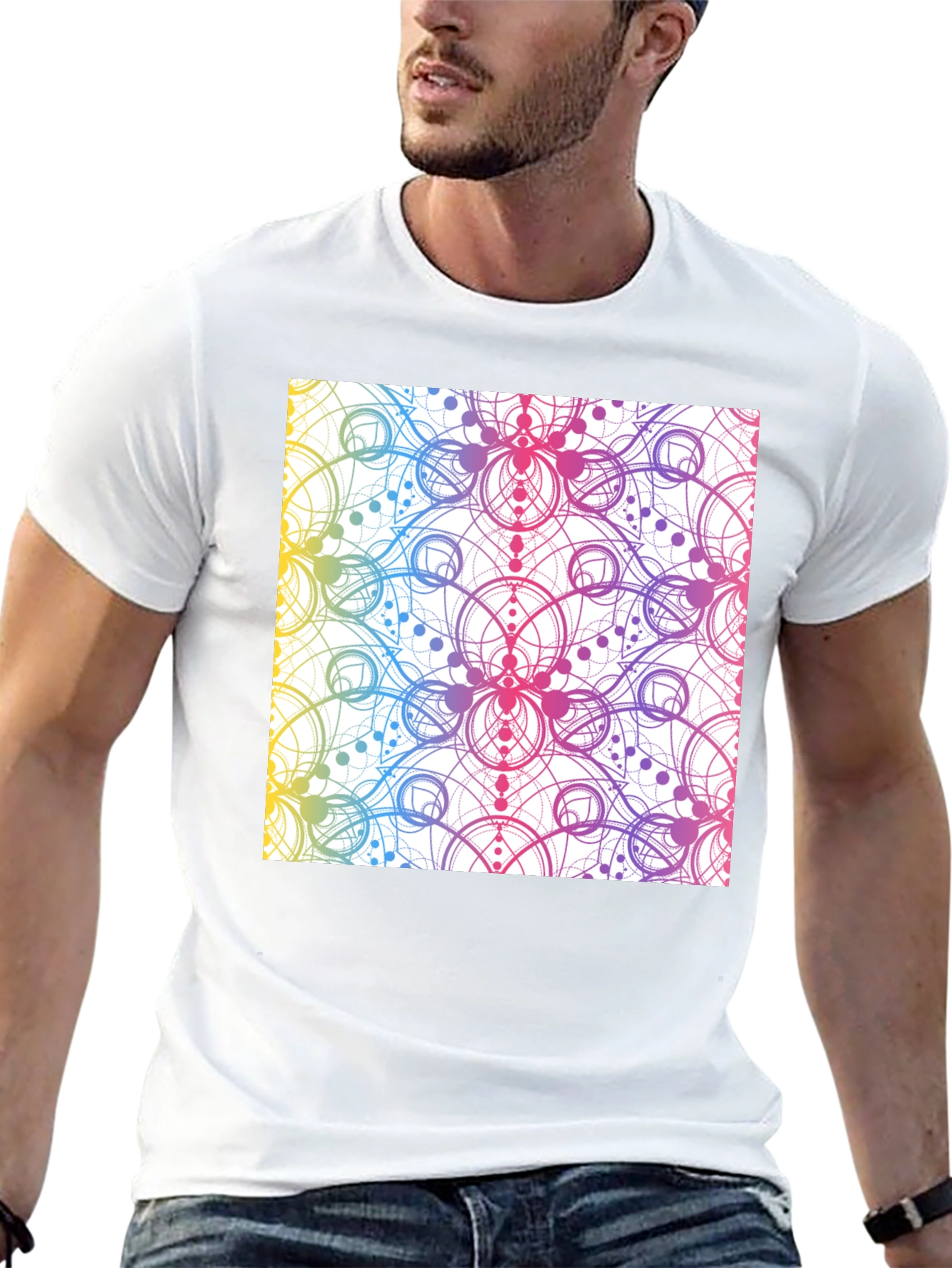 Geometric Rainbow T-Shirt