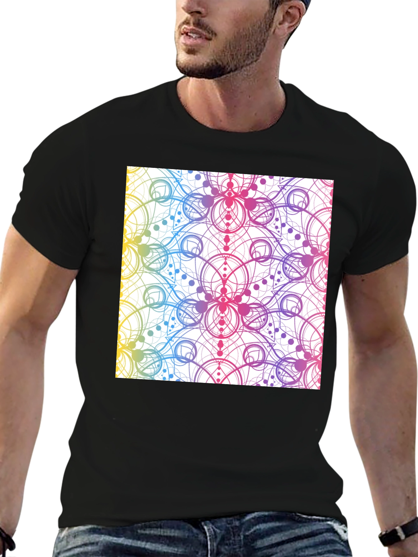 Geometric Rainbow T-Shirt