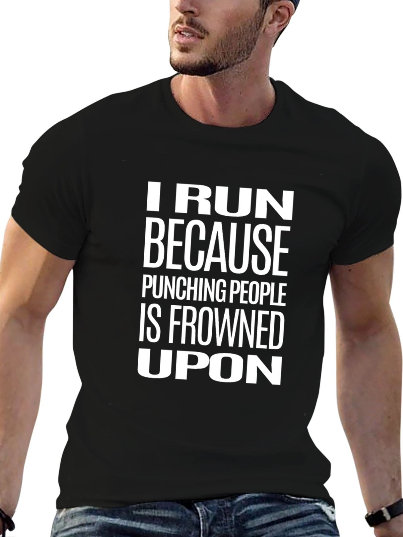 I Run Because Funny T-Shirt