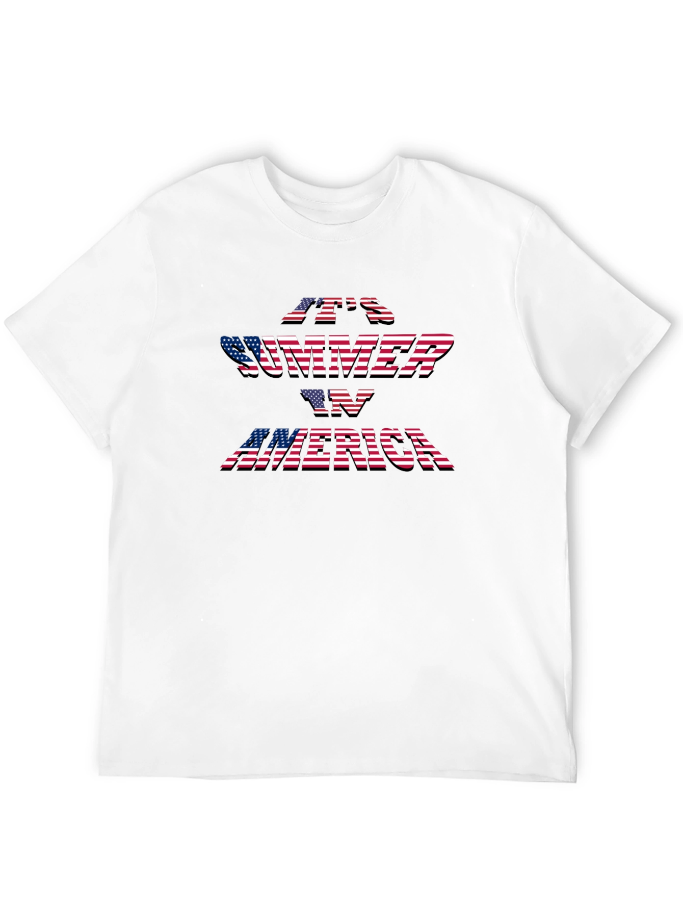 Its Summer in America Black T-Shirt
