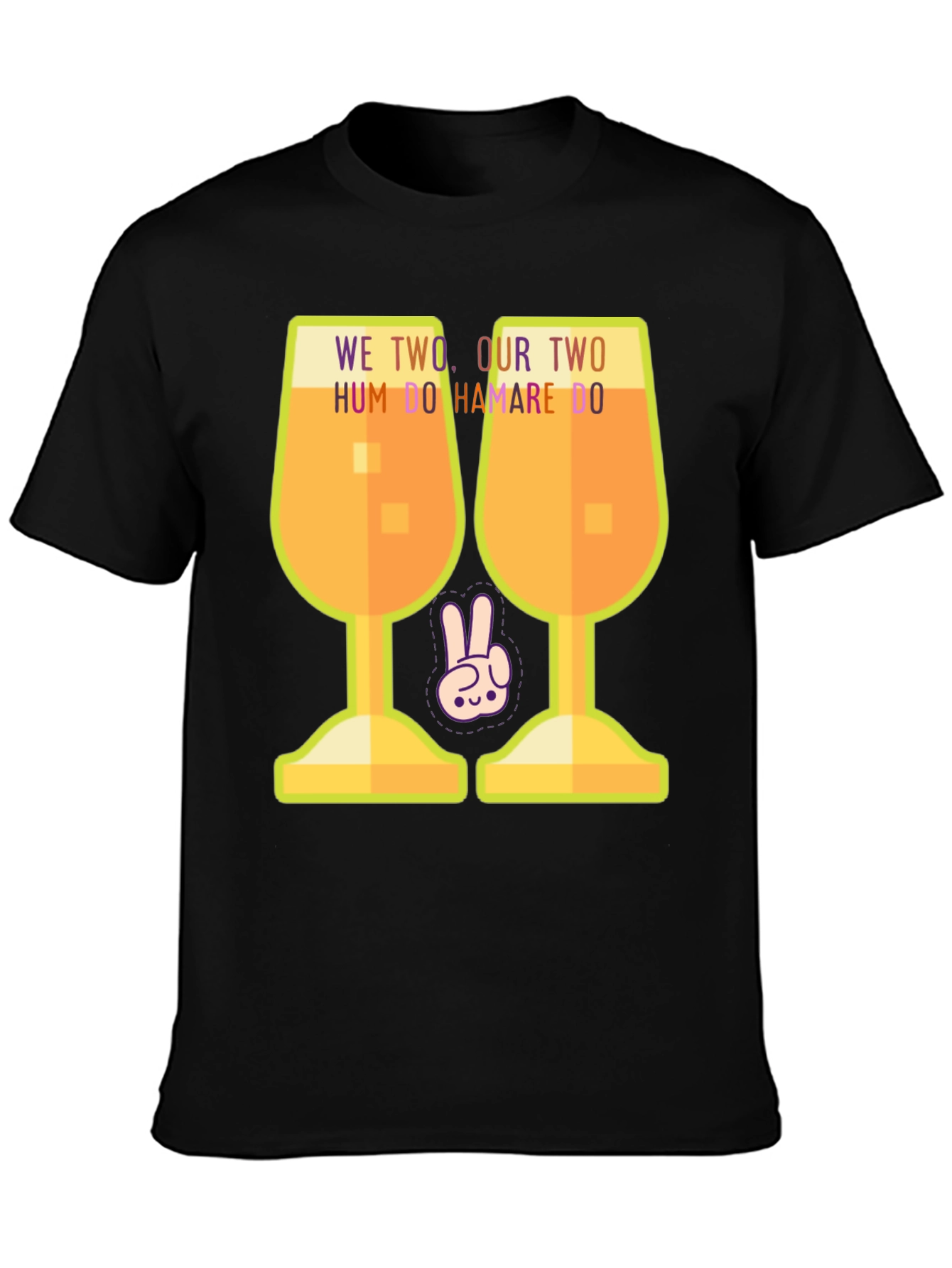 Hum Do Hamare Do T-Shirt - Graphic Print