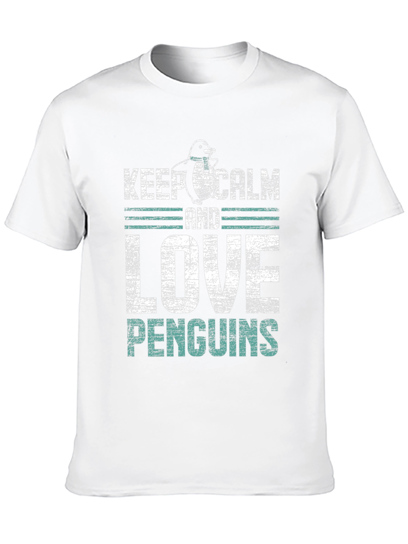 Keep Calm & Love Penguins Graphic T-Shirt