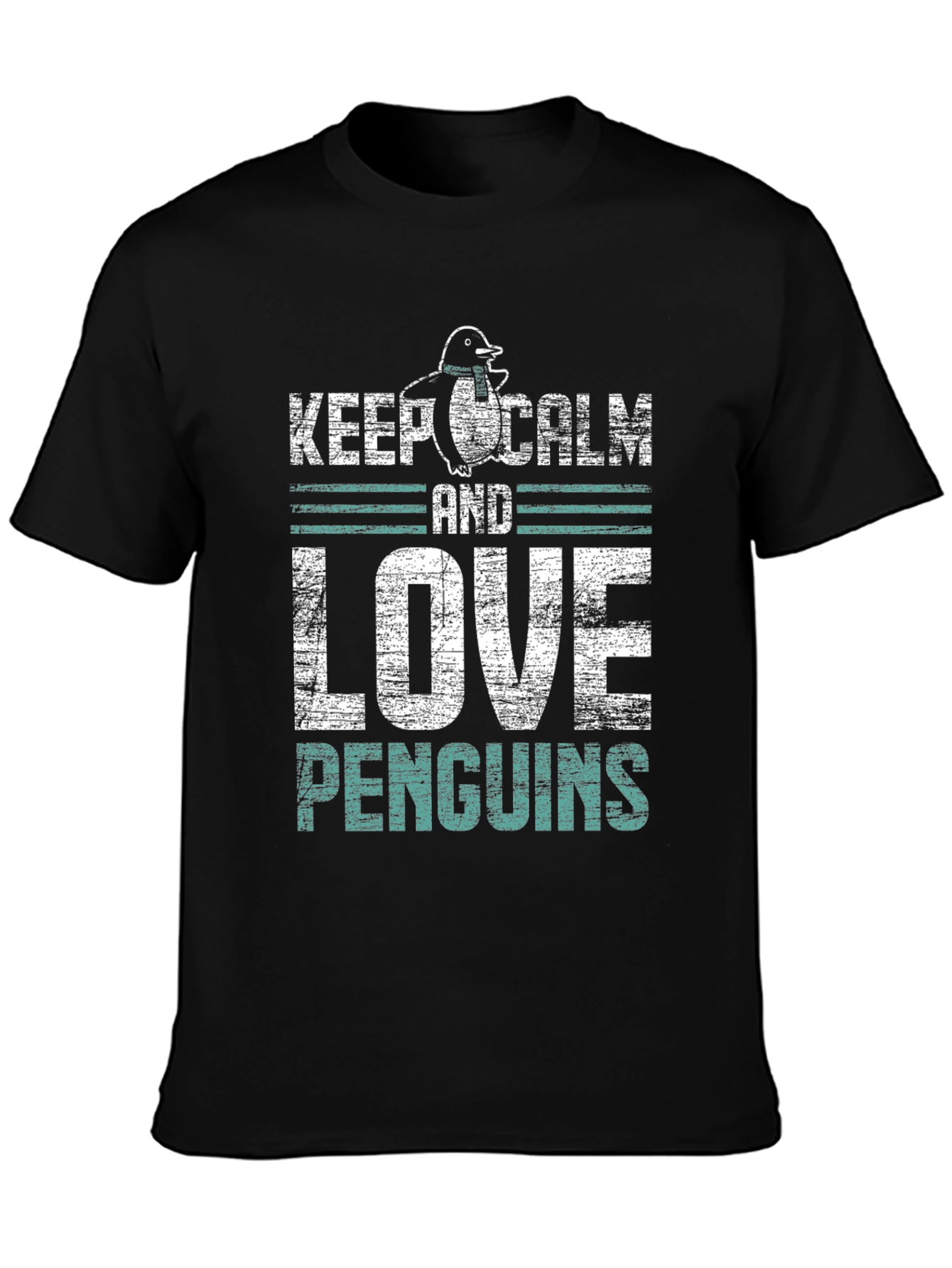 Keep Calm & Love Penguins Graphic T-Shirt