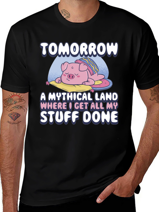Tomorrow Mythical Land Pig Nap T-Shirt