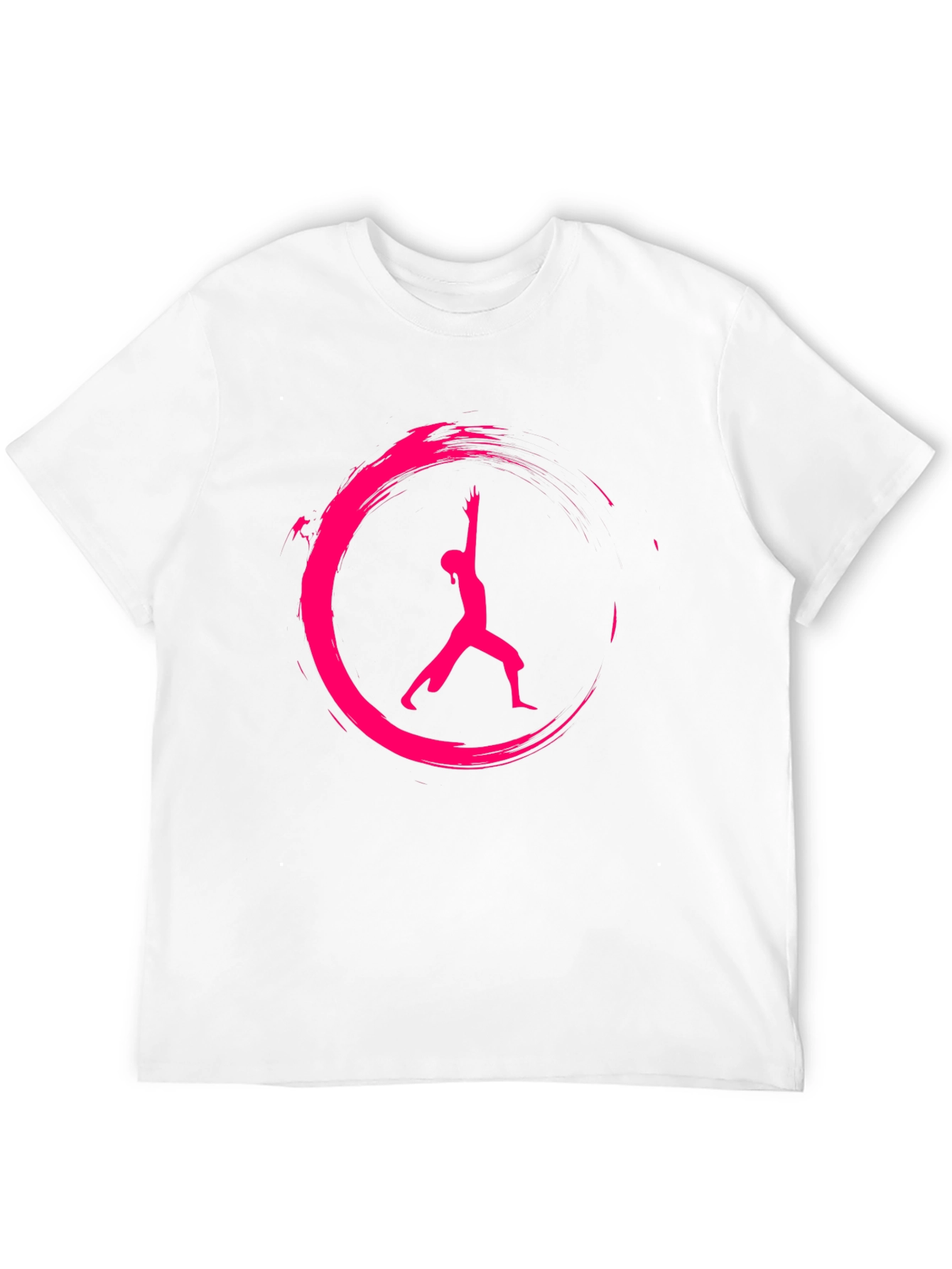 Yoga Pose Graphic Black T-Shirt