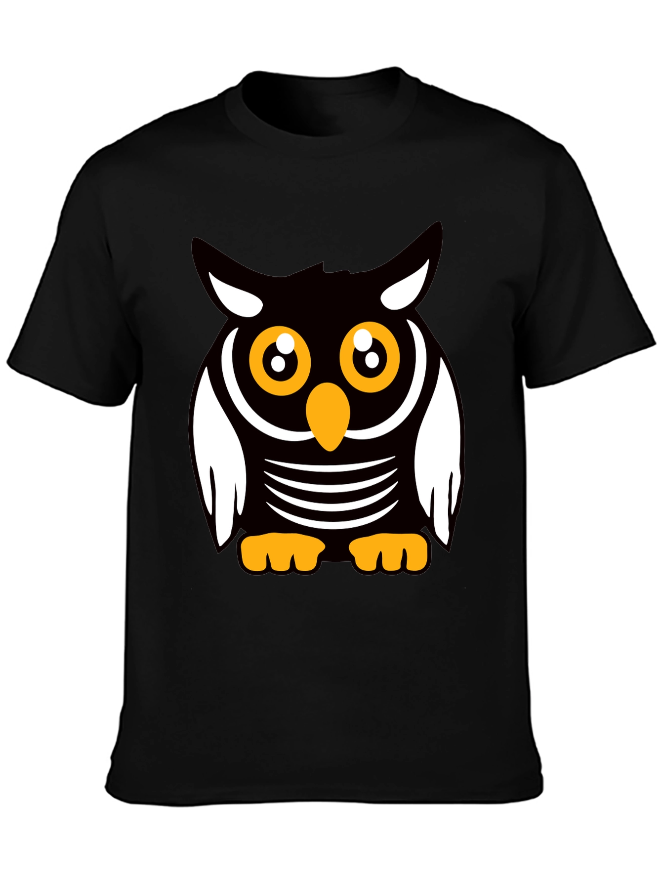 Cute Cartoon Owl Graphic T-Shirt