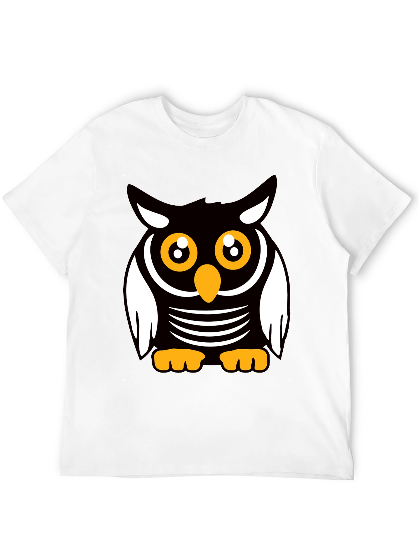Cute Cartoon Owl Graphic T-Shirt