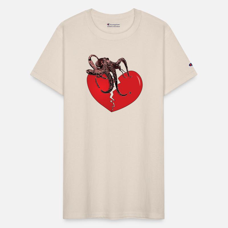 Octopus holding broken heart together gift