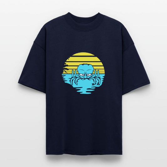 Octopus sea sunset beach vacation lines kraken fun