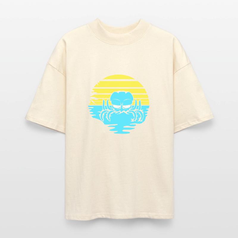 Octopus sea sunset beach vacation lines kraken fun