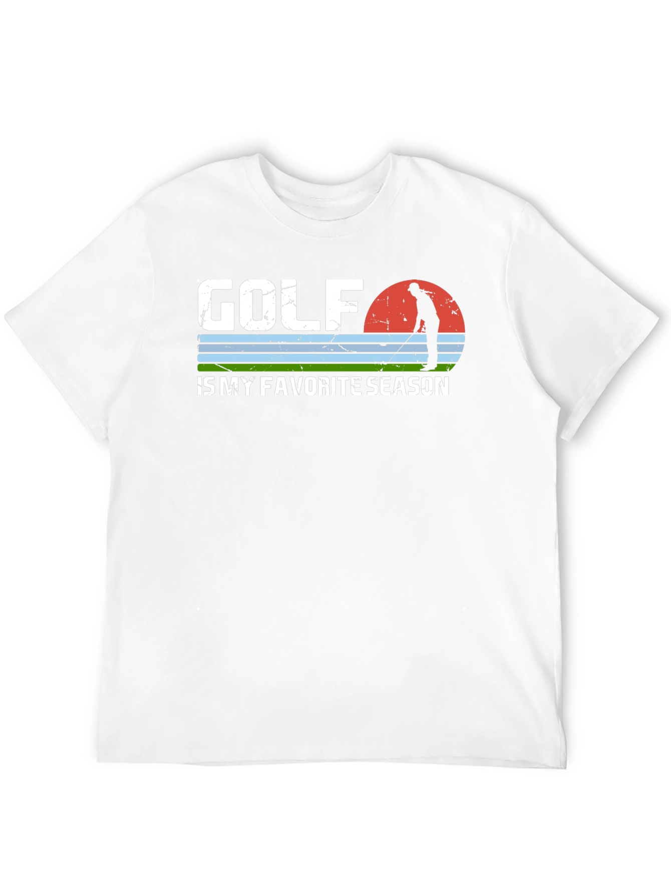 Golf is My Favorite Season Black T-Shirt