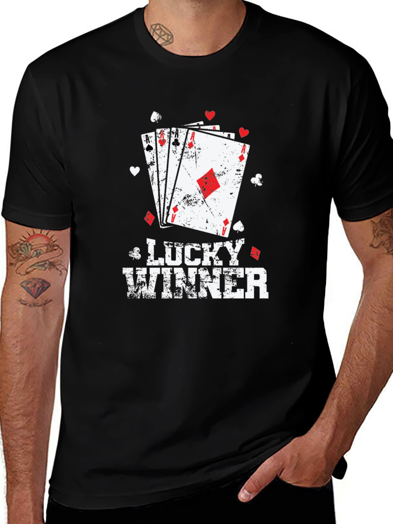 Lucky Winner Poker Card T-Shirt