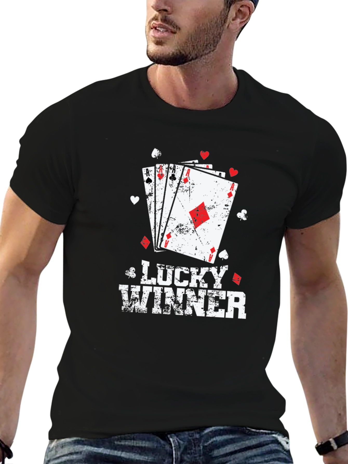 Lucky Winner Poker Card T-Shirt