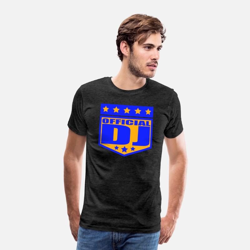 Official DJ Star Music Party Text Lettering Emblem