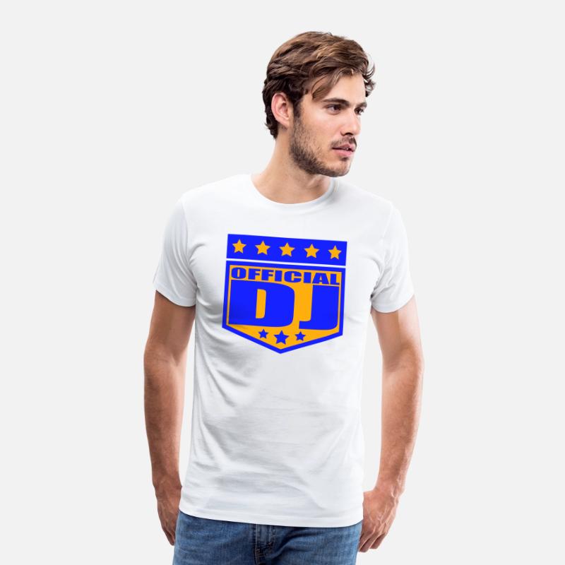 Official DJ Star Music Party Text Lettering Emblem