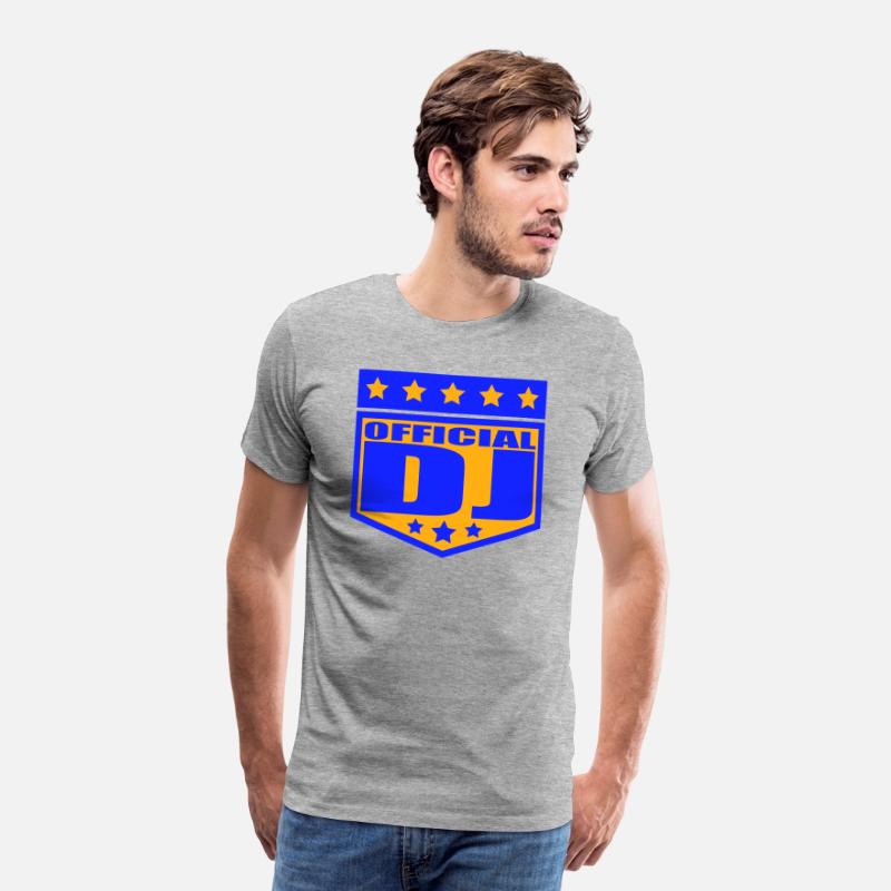 Official DJ Star Music Party Text Lettering Emblem