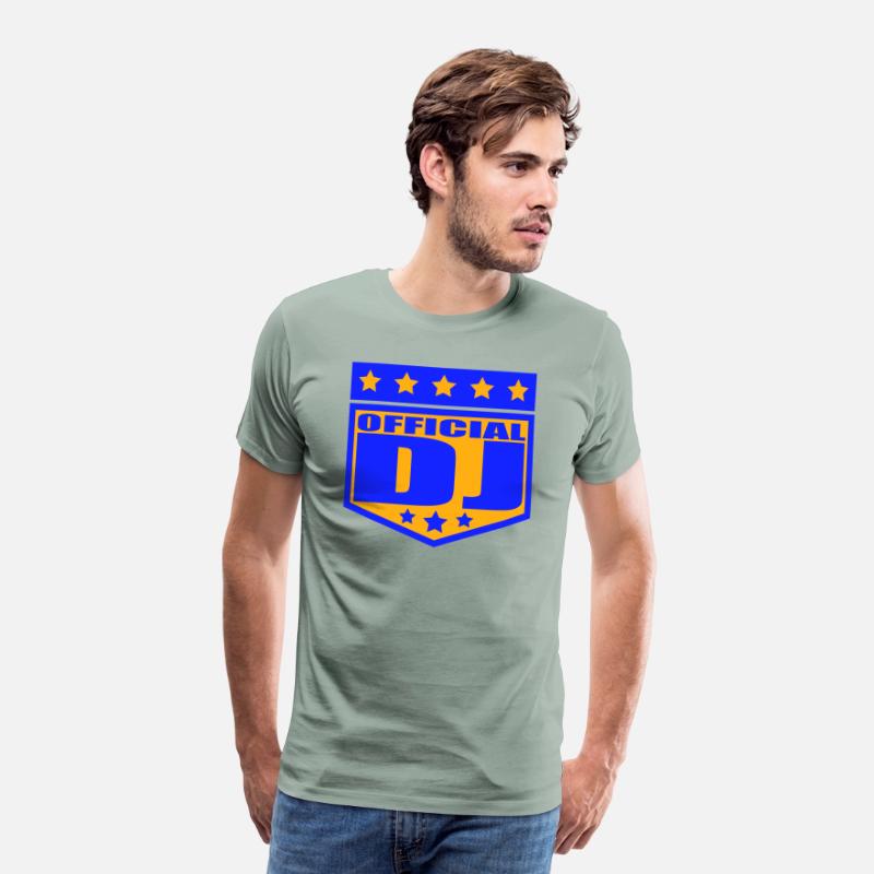 Official DJ Star Music Party Text Lettering Emblem