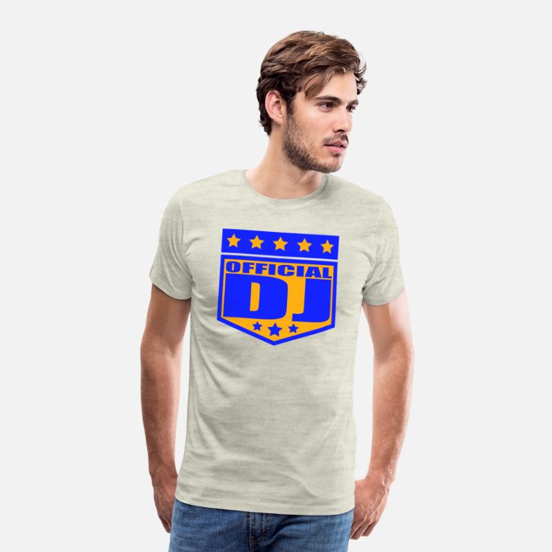 Official DJ Star Music Party Text Lettering Emblem