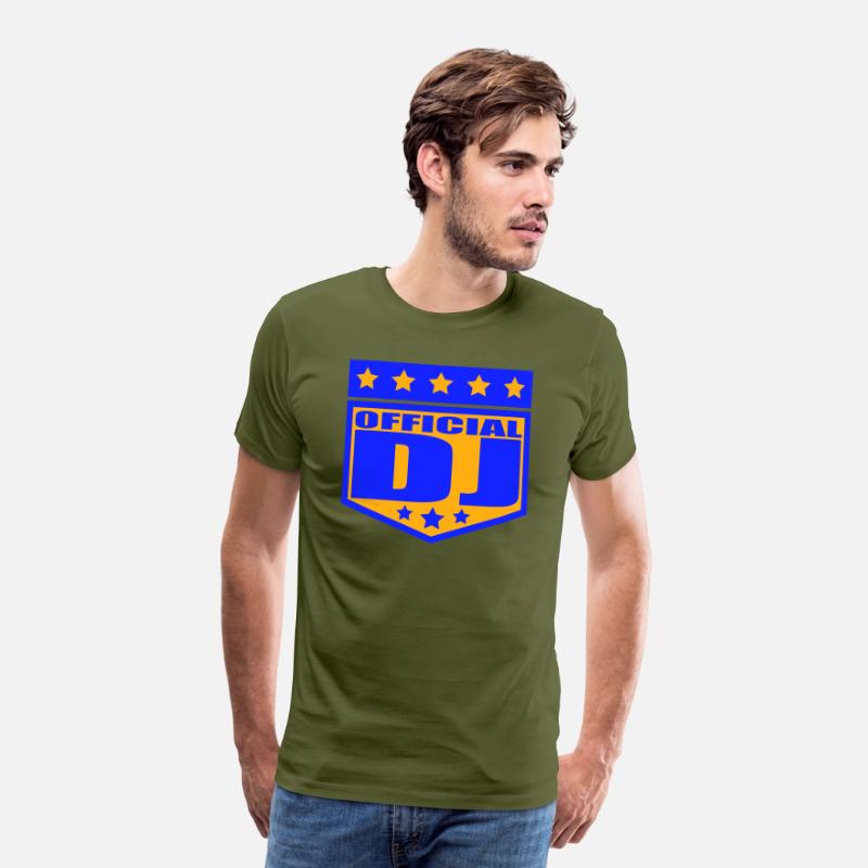 Official DJ Star Music Party Text Lettering Emblem