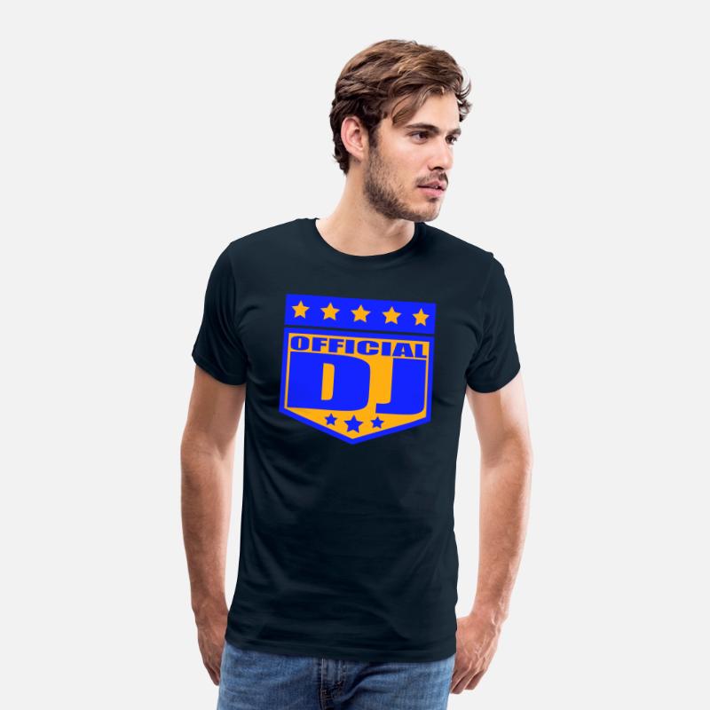 Official DJ Star Music Party Text Lettering Emblem
