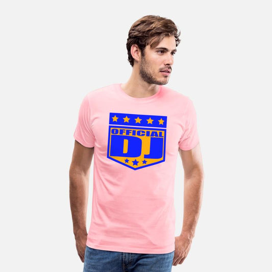 Official DJ Star Music Party Text Lettering Emblem