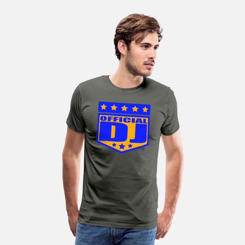 Official DJ Star Music Party Text Lettering Emblem