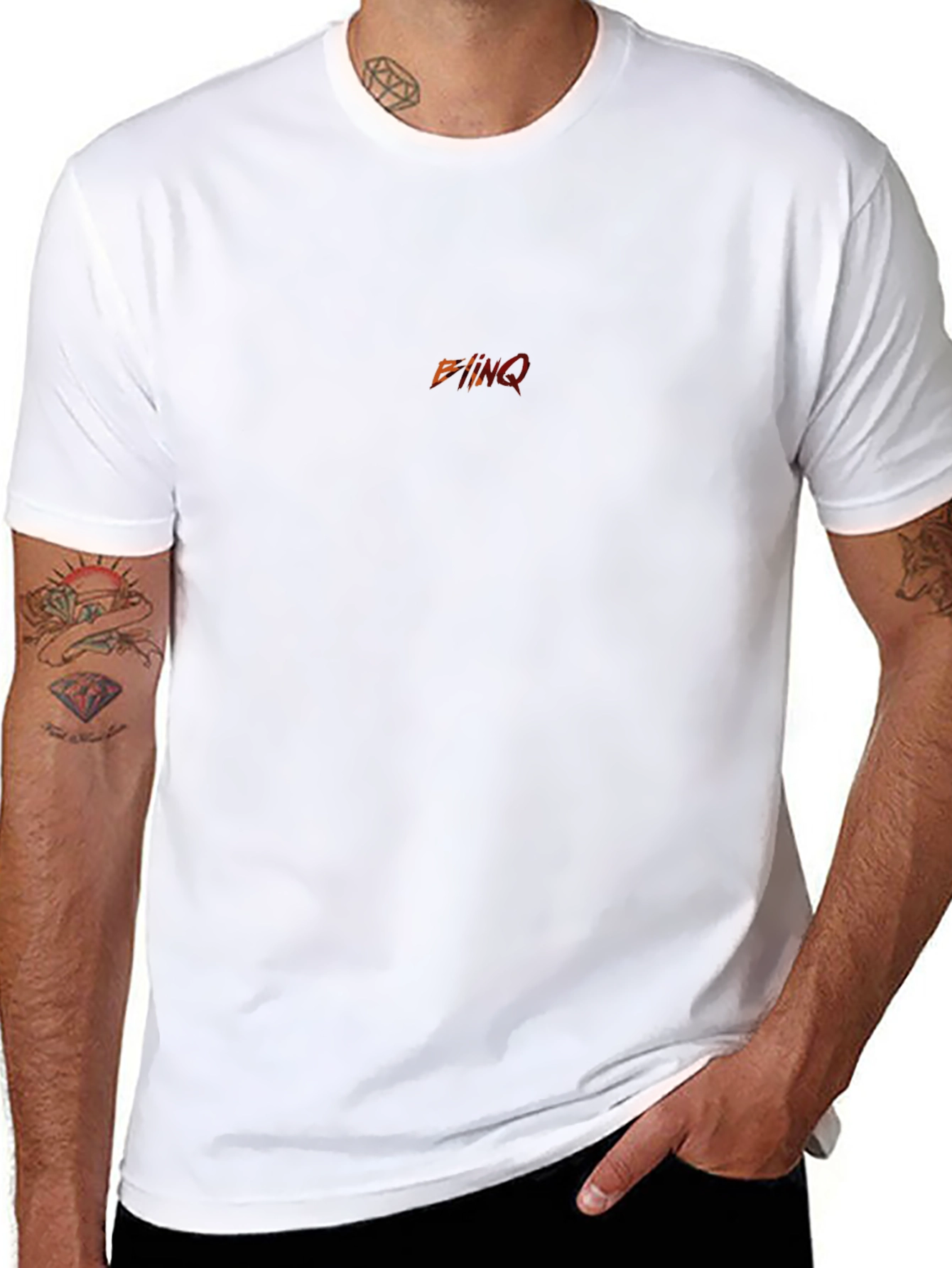 Edgy Logo Black Tee