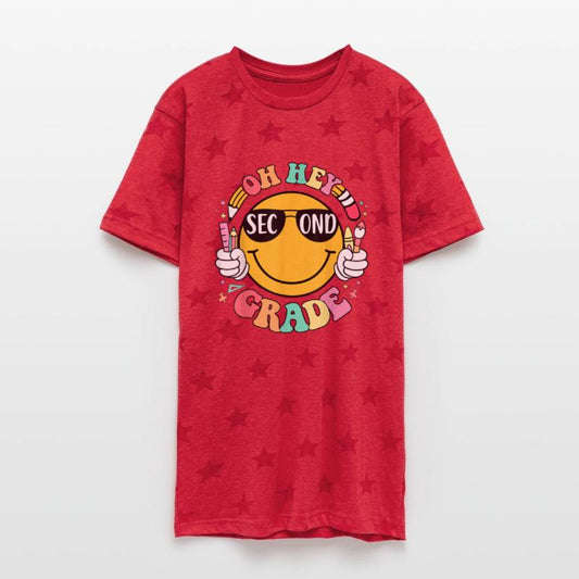 Oh Hey 2nd Grade Cute Groovy Students Kids Back To