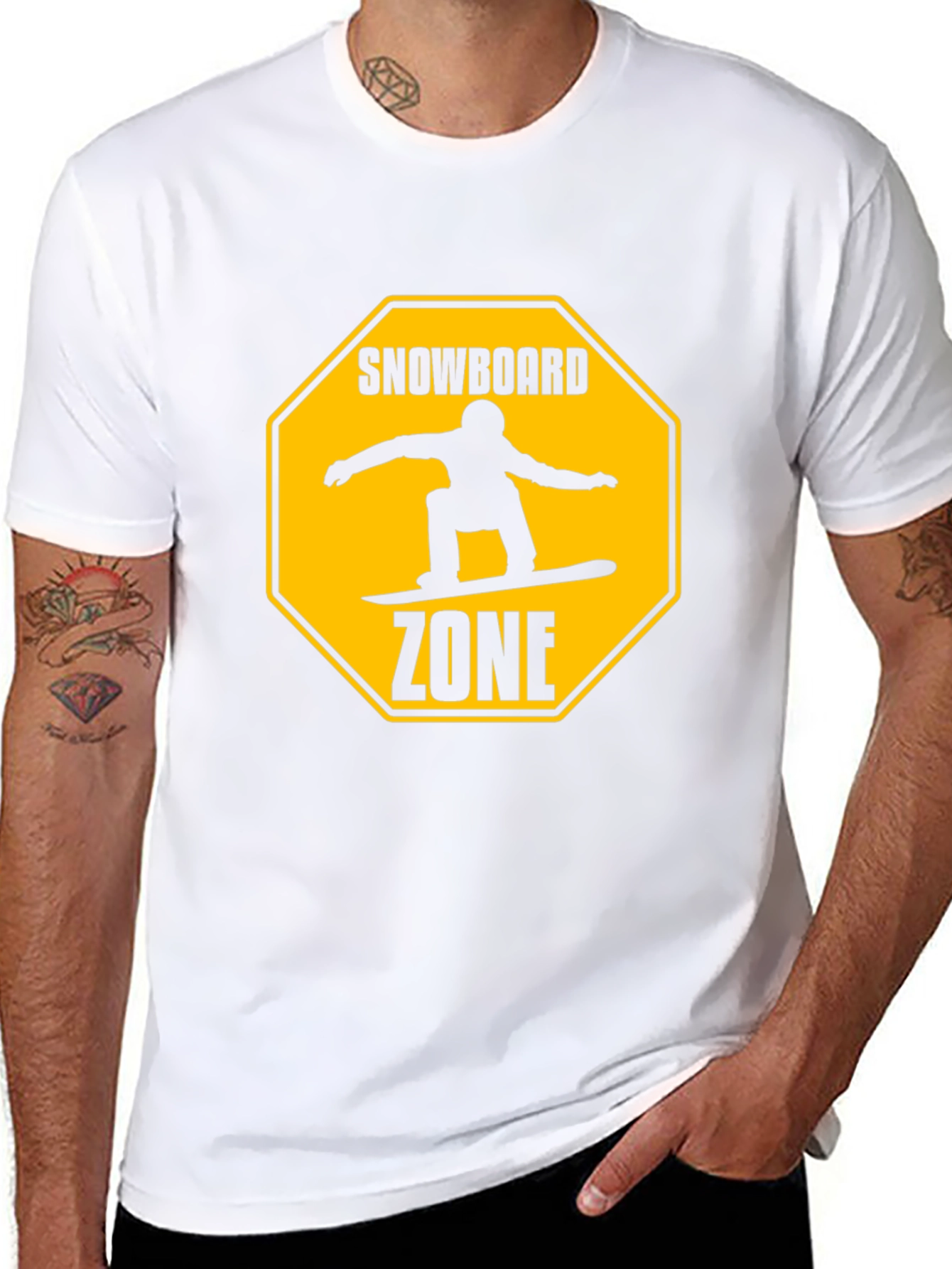 Snowboard Zone Graphic Tee - Black T-Shirt
