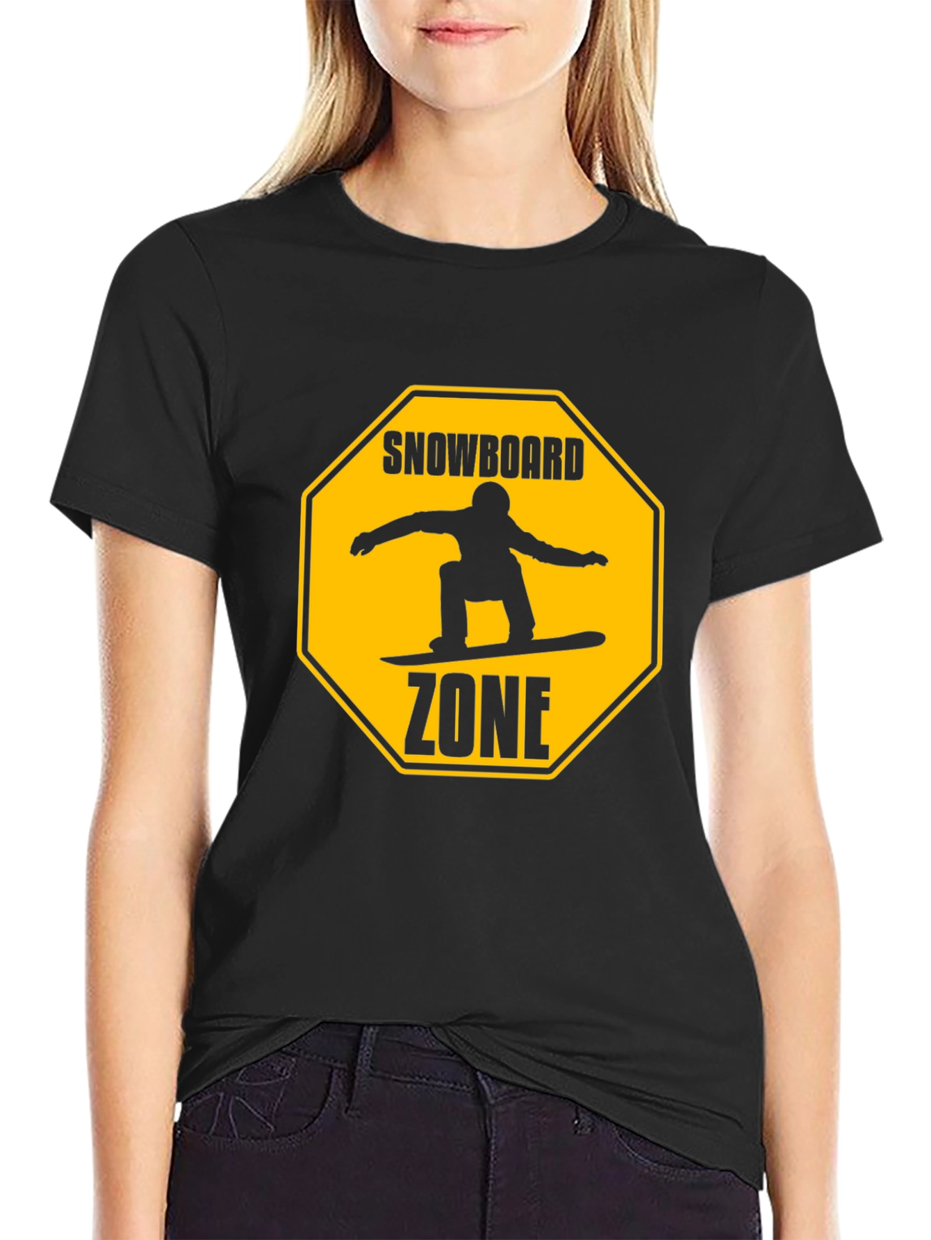 Snowboard Zone Graphic Tee - Black T-Shirt