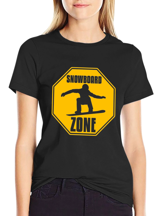 Snowboard Zone Graphic Tee - Black T-Shirt