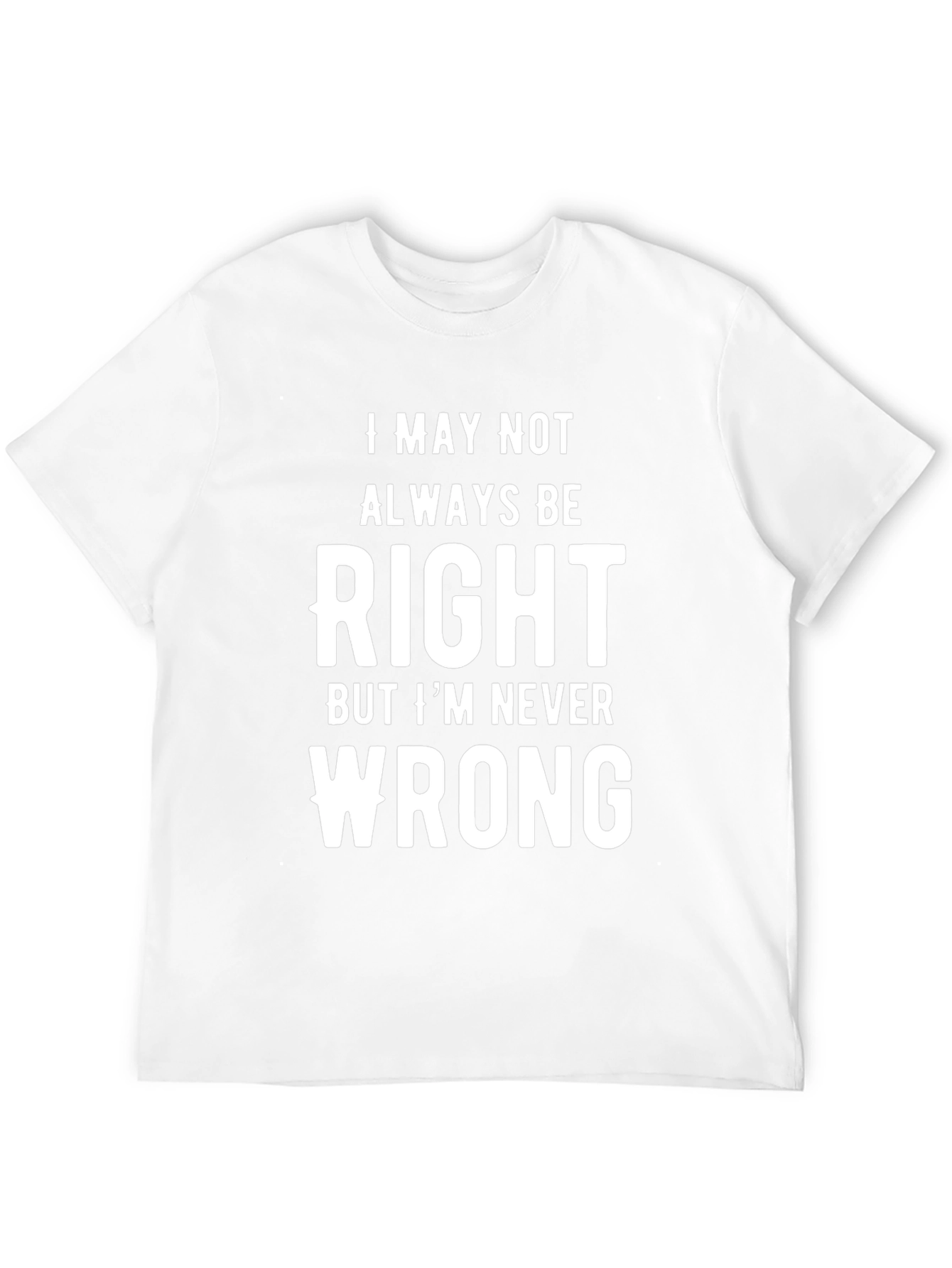 Funny Always Right Graphic Tee - Black