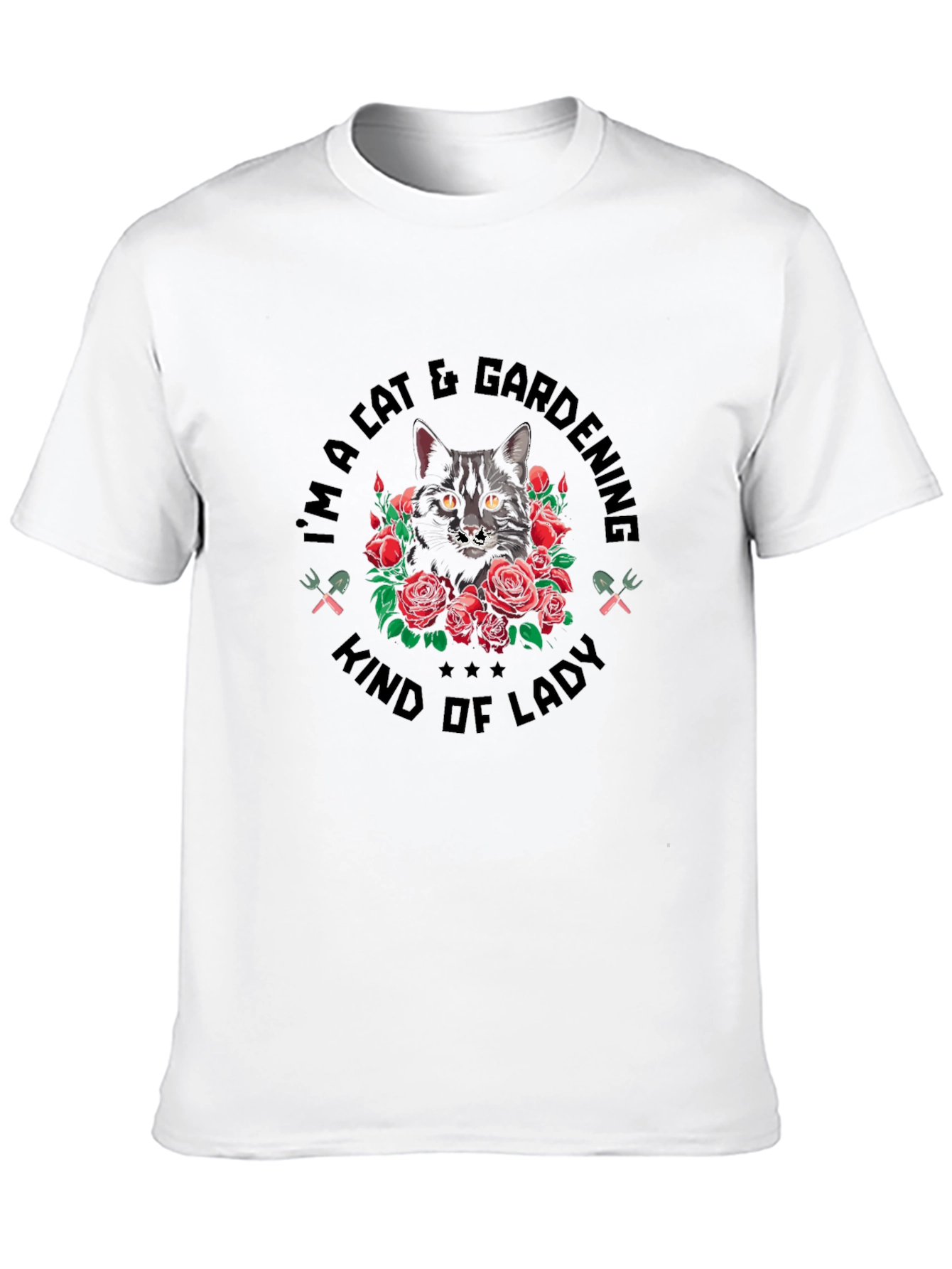 Cat & Gardening Kind of Lady T-Shirt