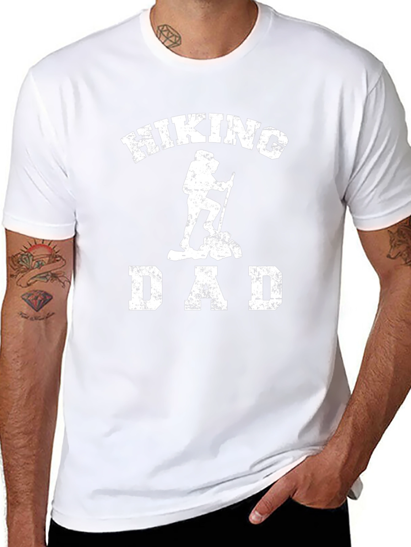 Hiking Dad Graphic T-Shirt - Black
