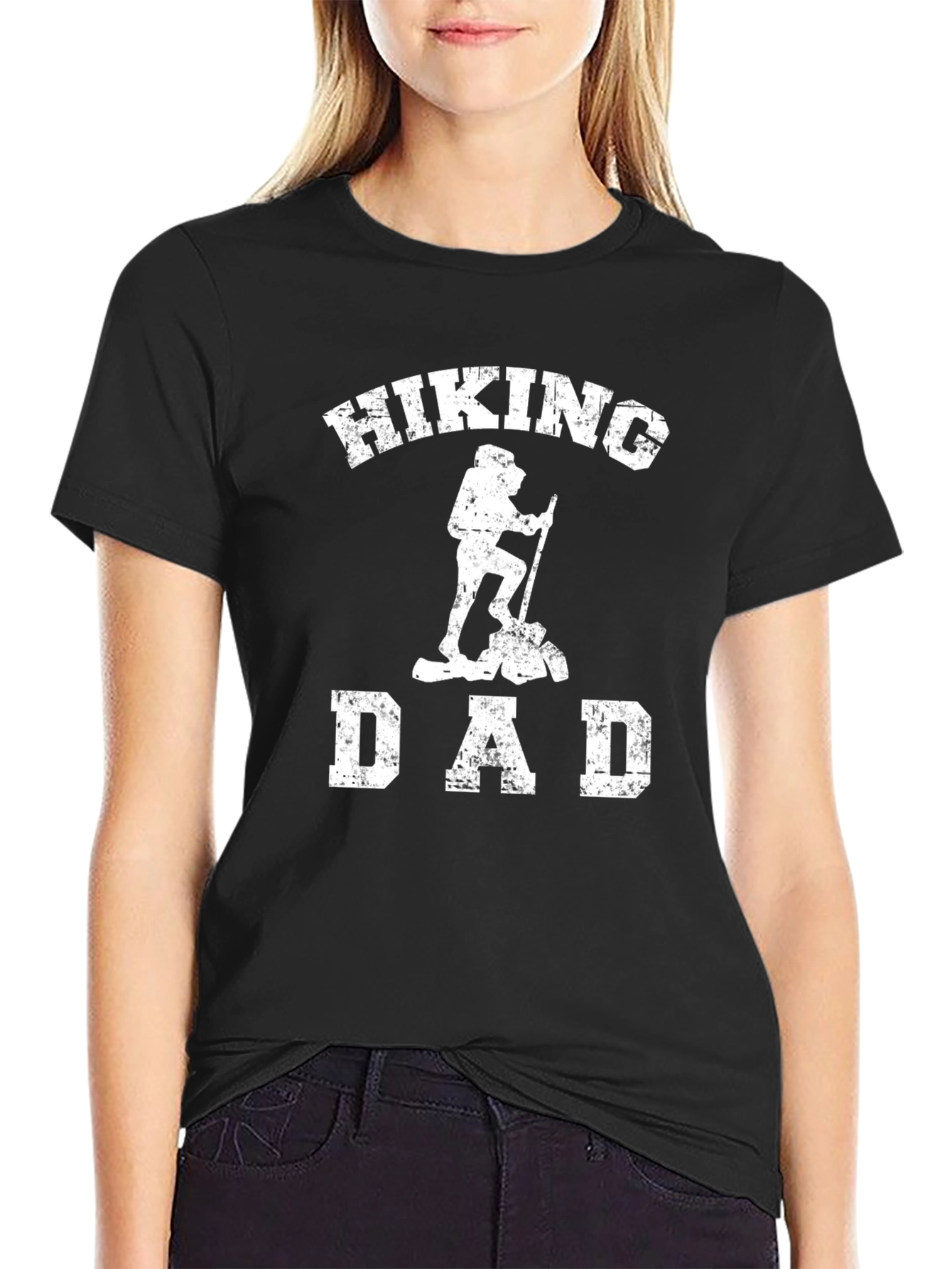Hiking Dad Graphic T-Shirt - Black