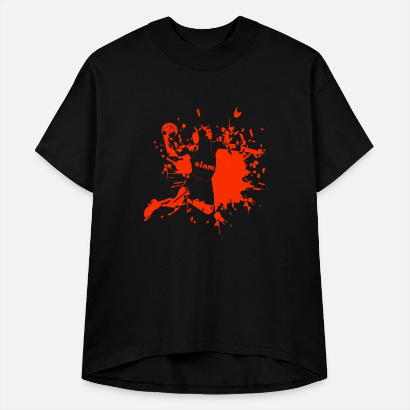 Orange Slam Dunk Tee – Bold Streetball Style