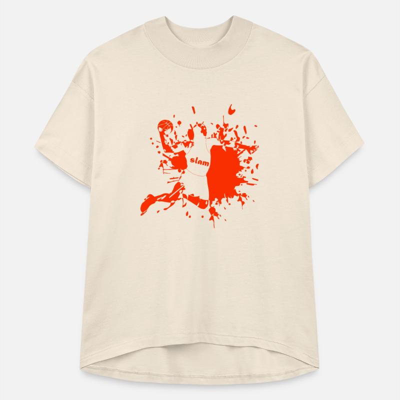Orange Slam Dunk Tee – Bold Streetball Style